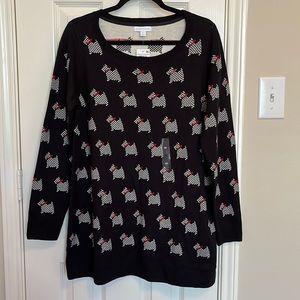 NWT Charter Club Scottish Terrier Sweater